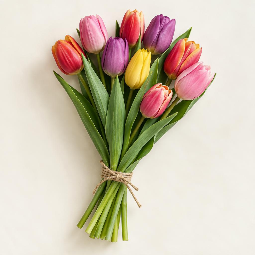 Cut Tulips (Tulipa gesneriana) grown at Consolidated Nurseries