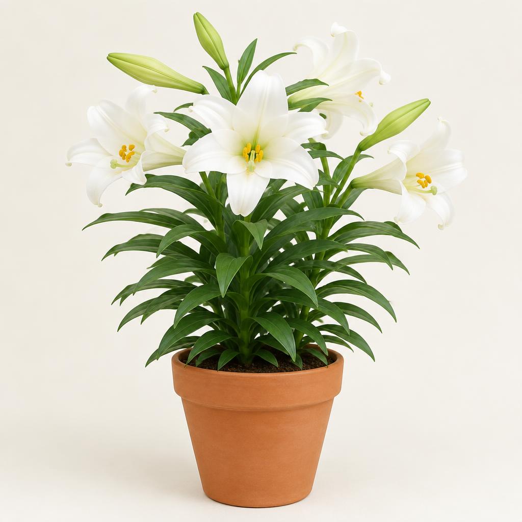 Easter Lily (Lilium longiflorum) grown at Consolidated Nurseries