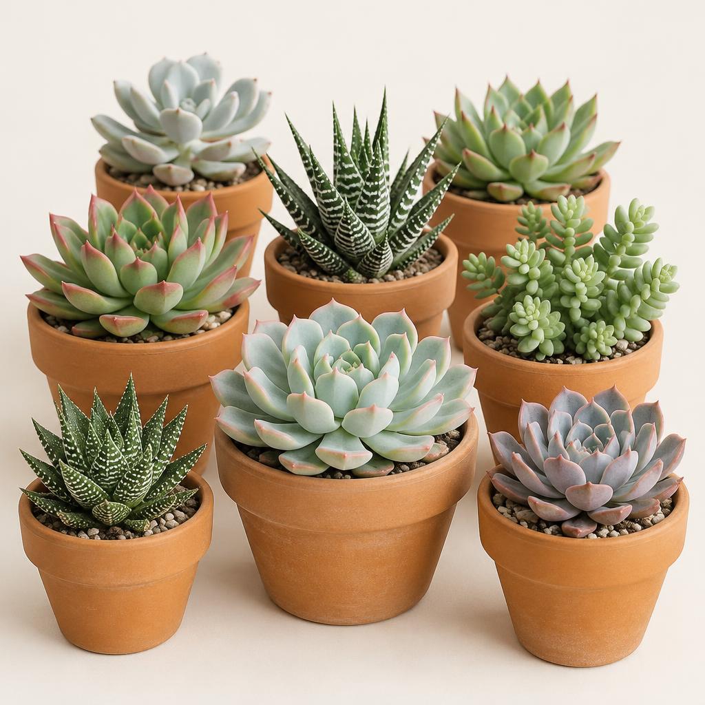 Succulents (Mixed Crassulaceae) grown at Consolidated Nurseries